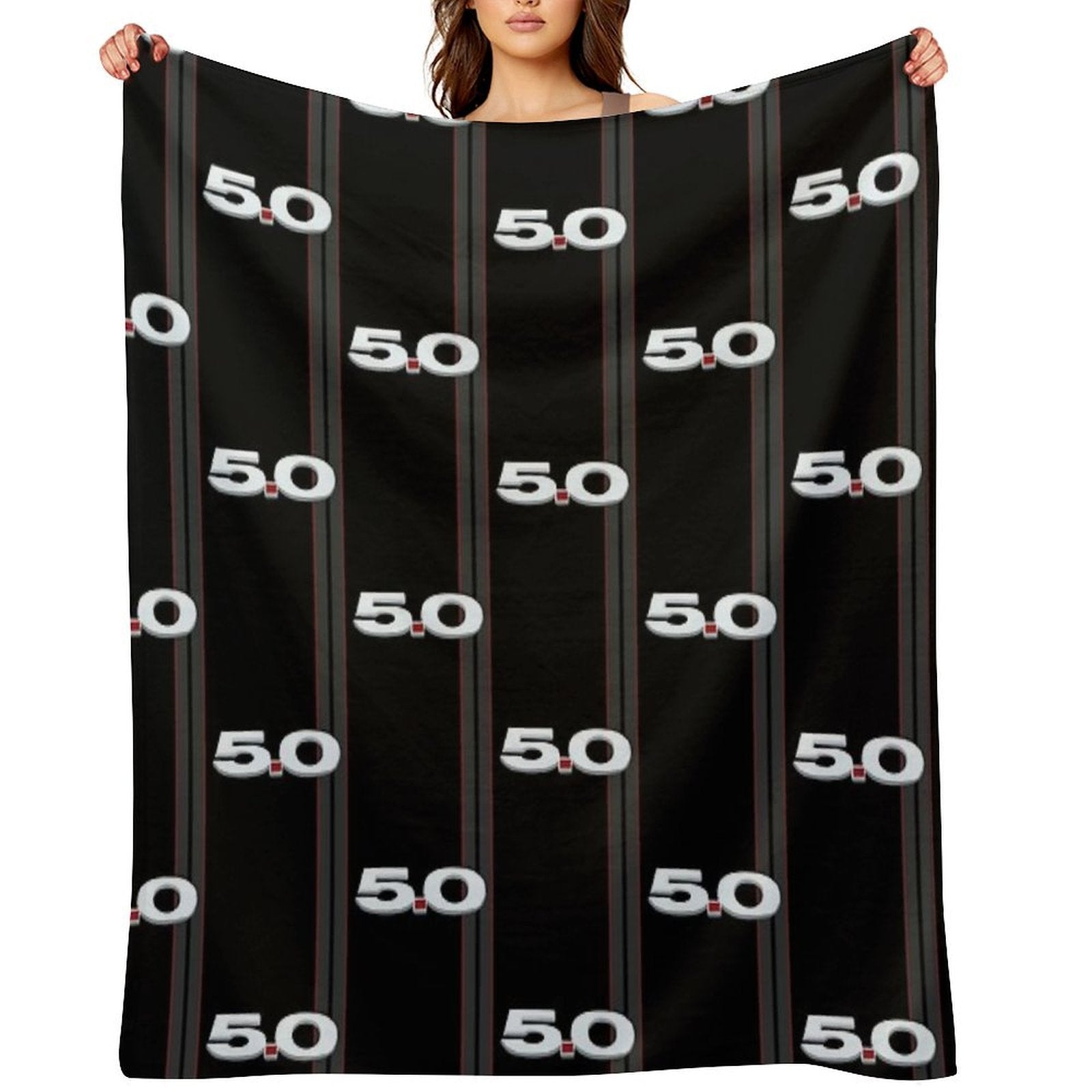 Mustang GT Coyote 5.0 V8 GT S197 Premium Throw Blanket