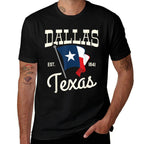 Dallas City Texas Est 1841 Texas State Vintage  Stretchy T-Shirt
