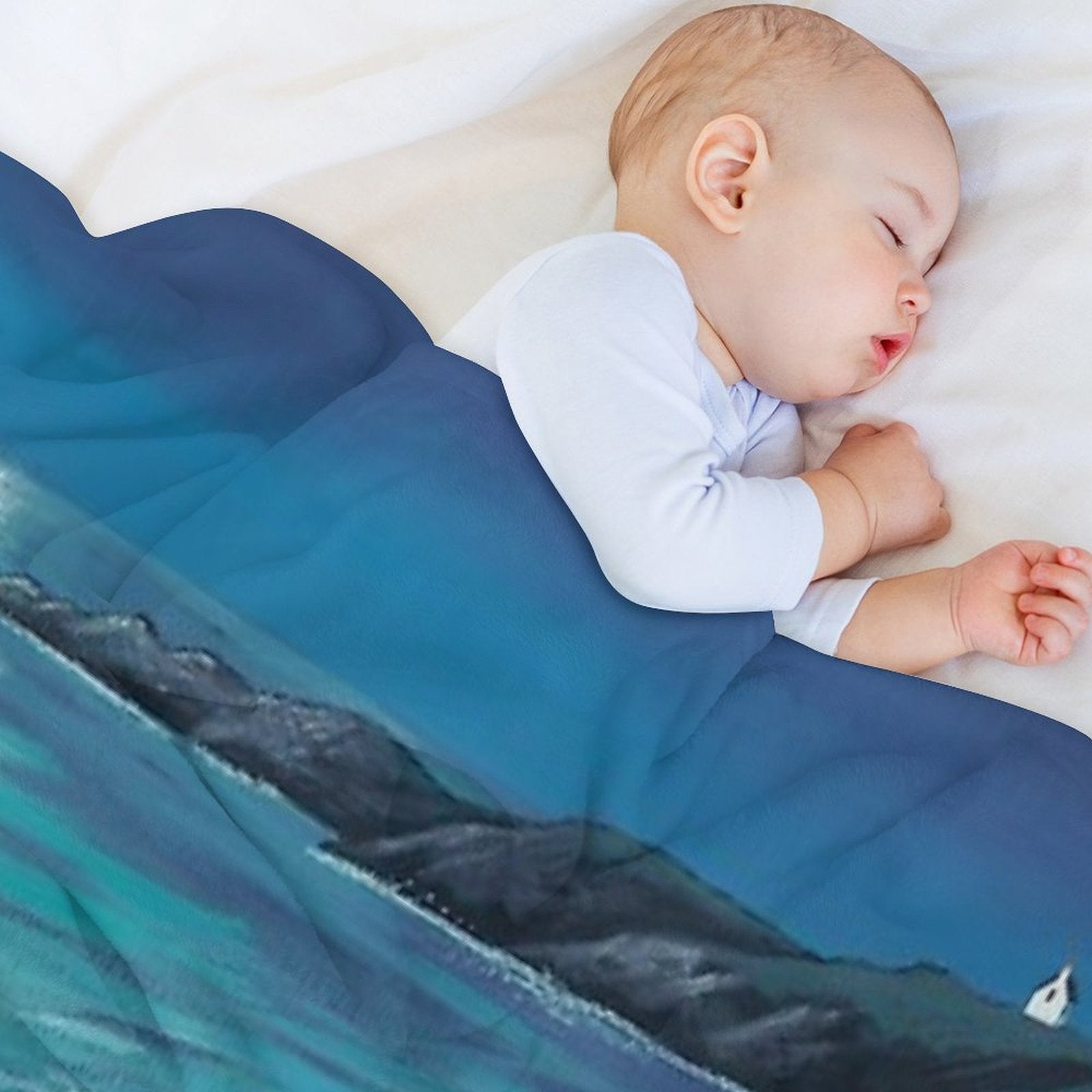 The Path to Moonlight Bay Versatility Throw Blanket