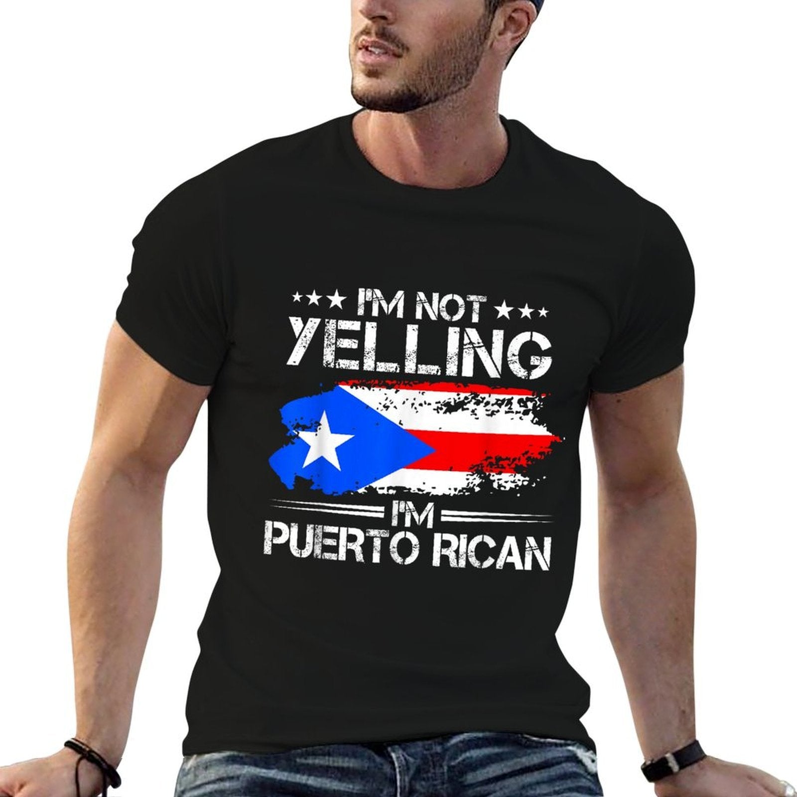 Im Not Yelling Im Puerto Rican Pride Puerto Rico  Trendy Pattern T-Shirt