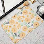 Flower Pattern - Floral 23  Slip-Resistant Bath Mat