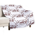Amherst MA Outline All-season Throw Blanket