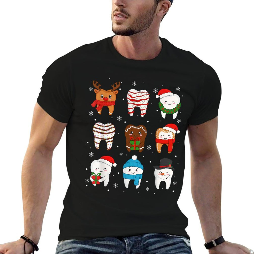 Funny Dental Christmasth Cute Xmas Dentist Squad Crew  Soft T-Shirt