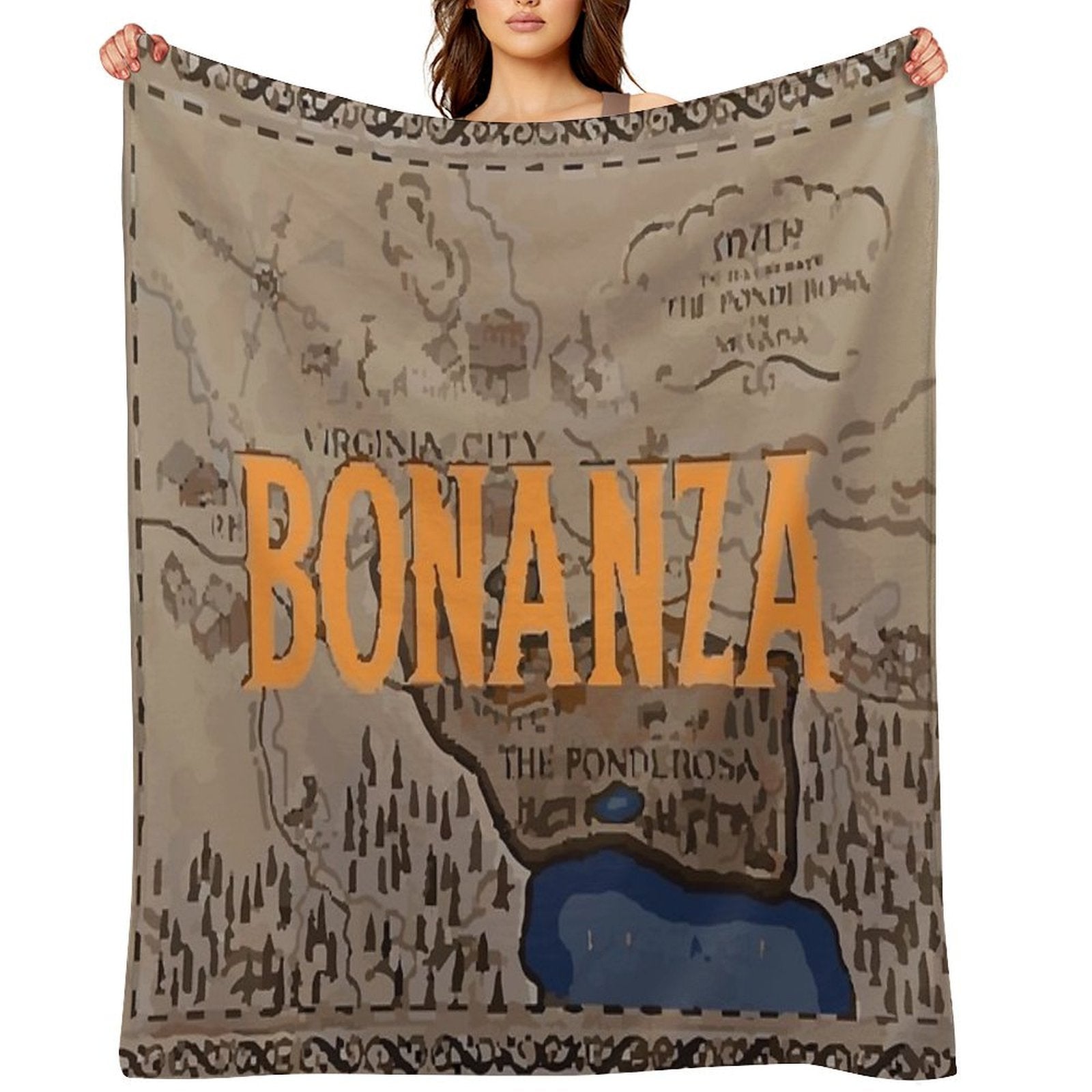 Poster Logo Bonanza Shrink-resistant Throw Blanket
