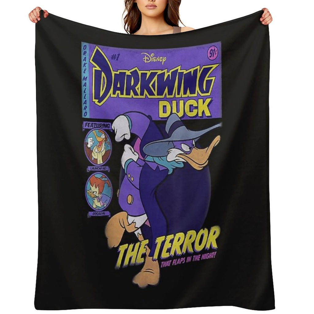 Darkwing Duck Comic Cover T-Shirt Machine-washable Throw Blanket