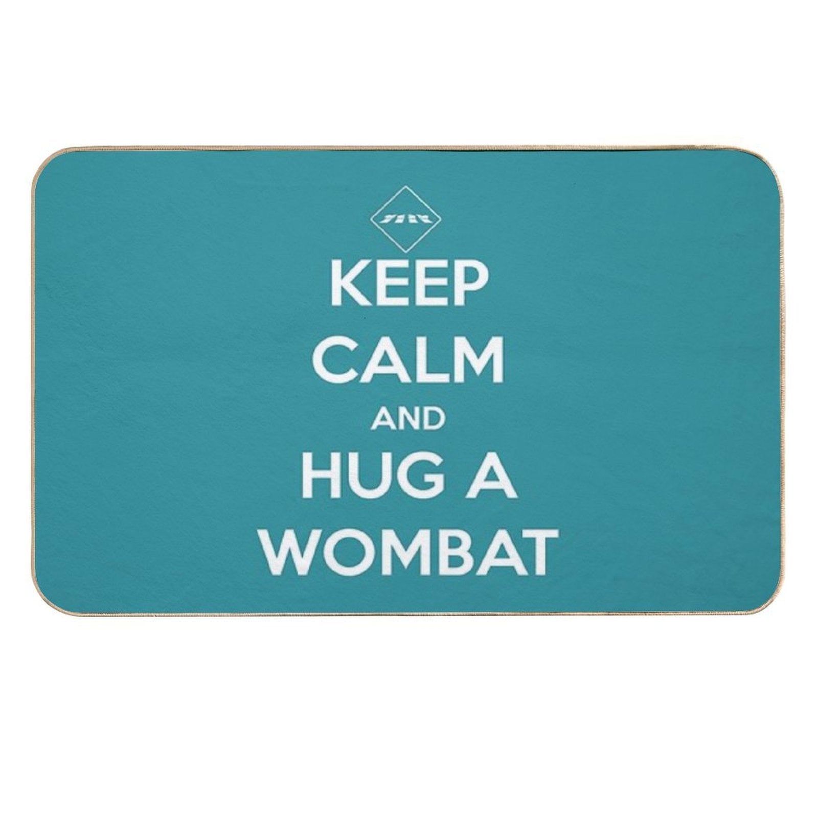 Keep Calm And Hug A Wombat  High-Traffic Bath Mat