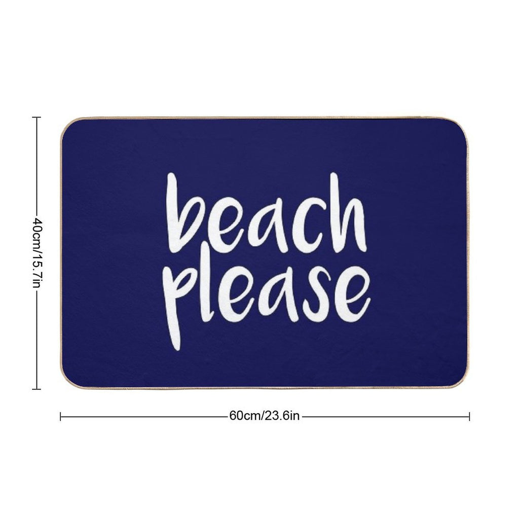Beach  Dirt-Trapping Bath Mat