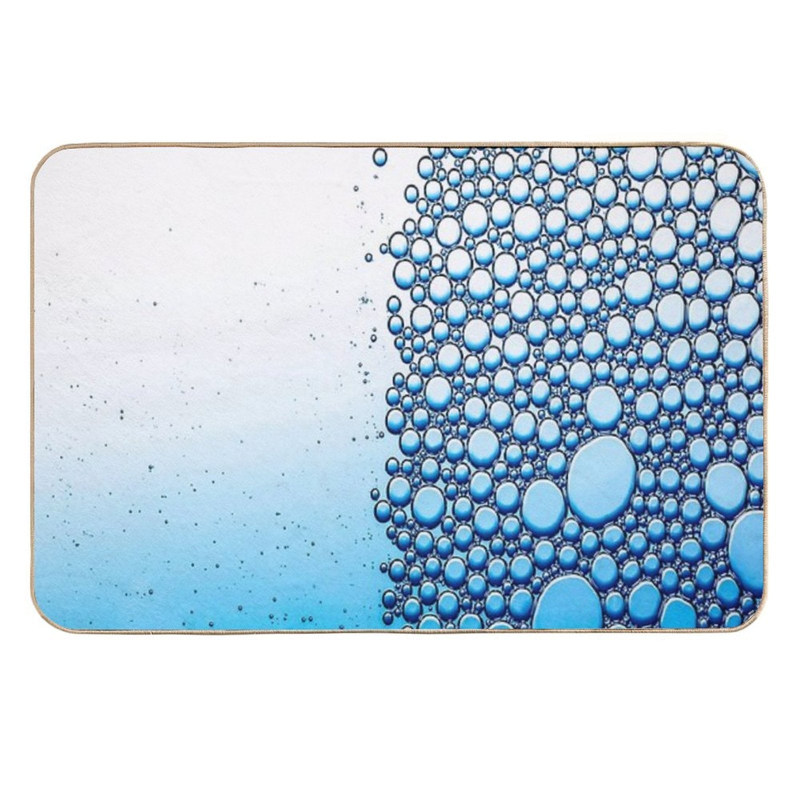 Fwc 1503 Bubble Blue Water  Easy Maintenance Bath Mat