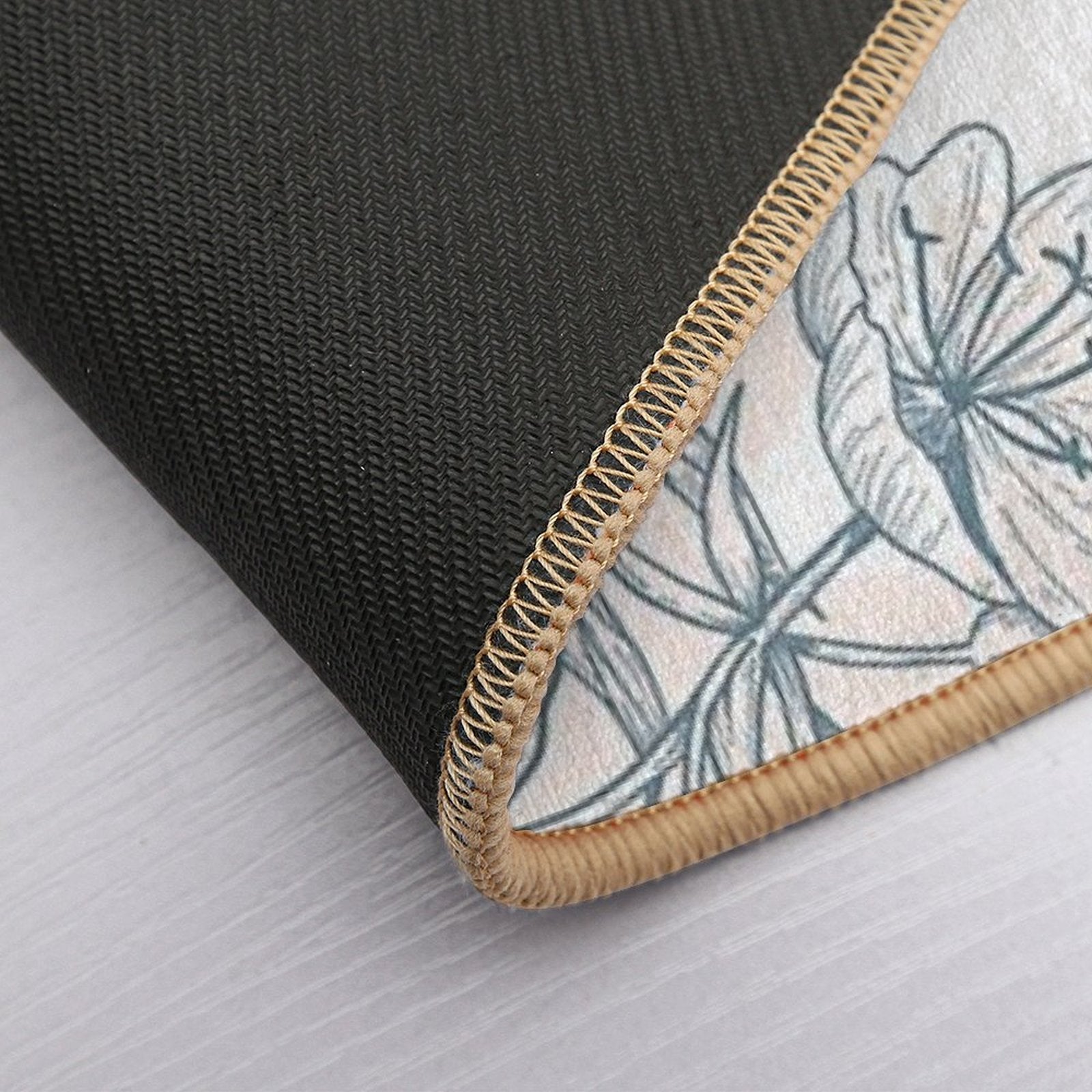 Flowers  Rapid-Drying Bath Mat