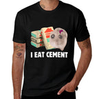 I Eat Cement Sad Hamster Meme Internet Memes Funny Memes Kid  Oversized Silhouette T-Shirt