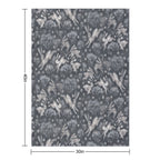 Hares Field, Winter Snow Field Bunnies Rabbits Pattern Grey Versatility Throw Blanket