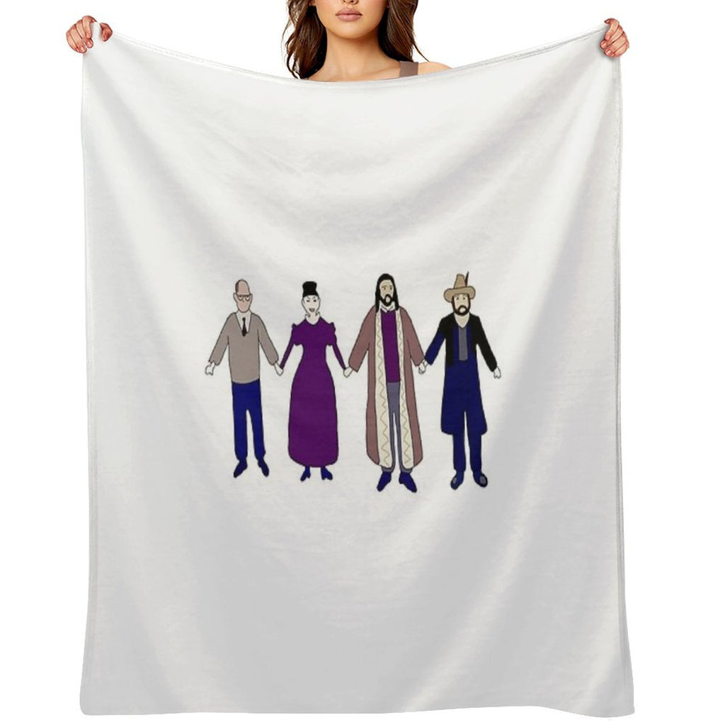 Colin Robinson's Painting - What We Do In The Shadows Gift-ready Throw Blanket