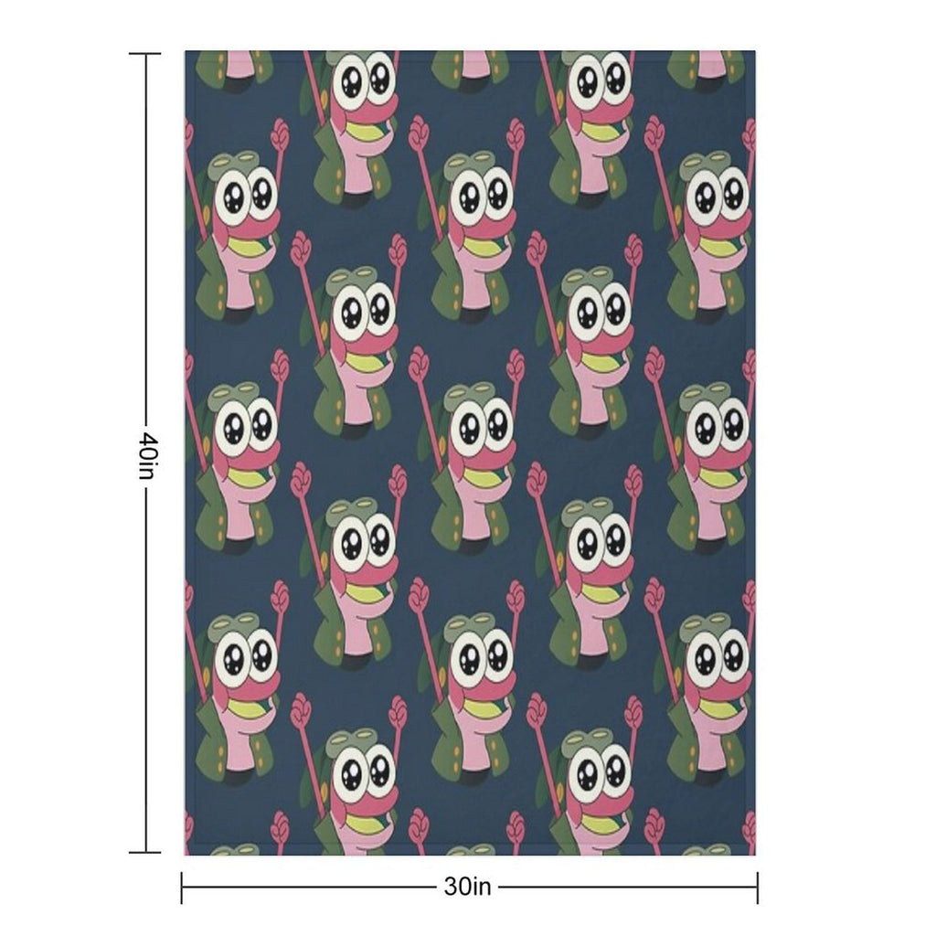 Happy Sprig  Amphibia Shrink-resistant Throw Blanket