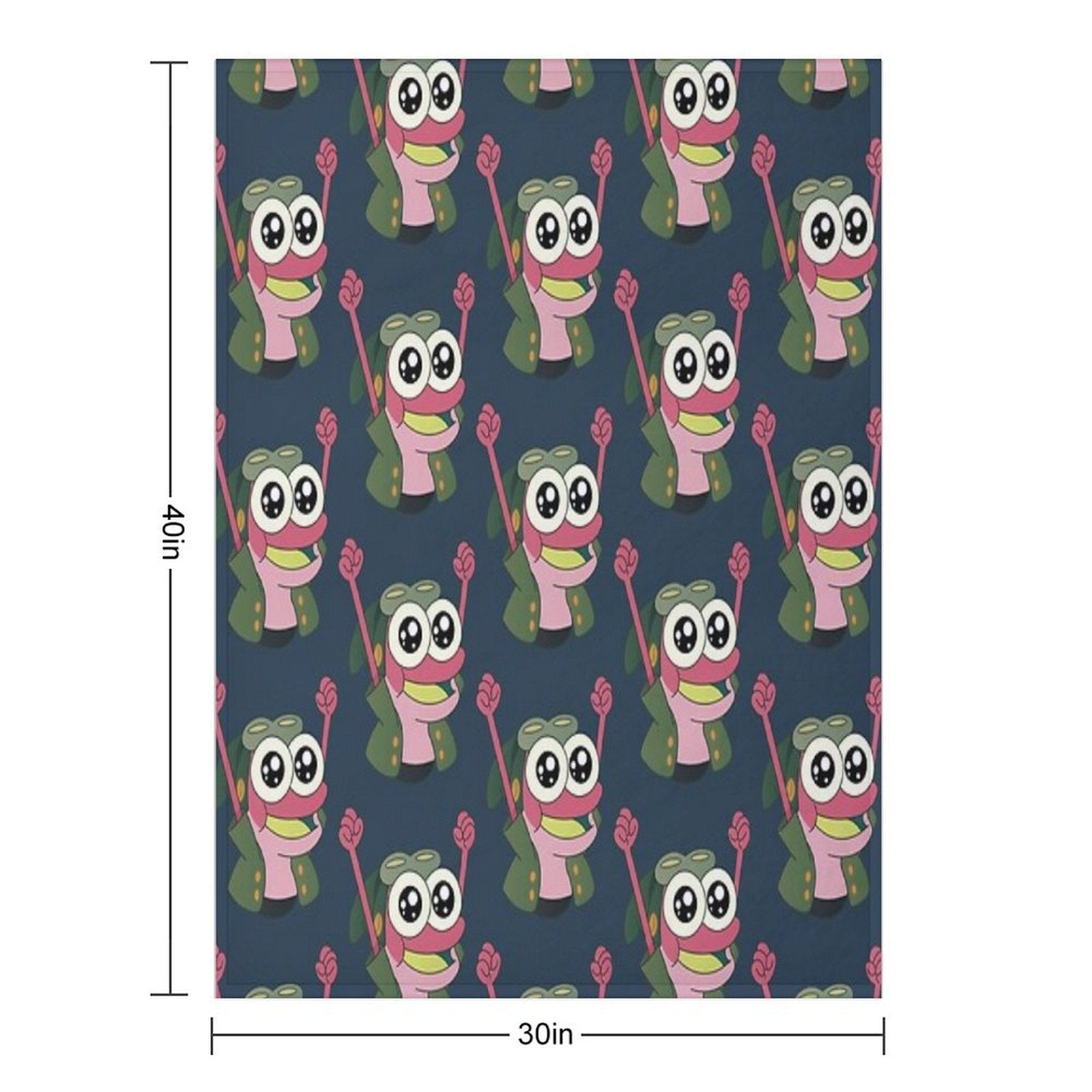 Happy Sprig  Amphibia Shrink-resistant Throw Blanket