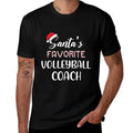 Santas Favorite Volleyball Coach Pajama Christmas Funny  Breathable T-Shirt
