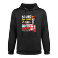 Fire Truck 1st Birthday Boy 1 Year Old Firefighter Party Machine Washable Hoodie