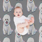Cute And Floofy Bichon Frise by Robert Phelps Multi-functional Throw Blanket