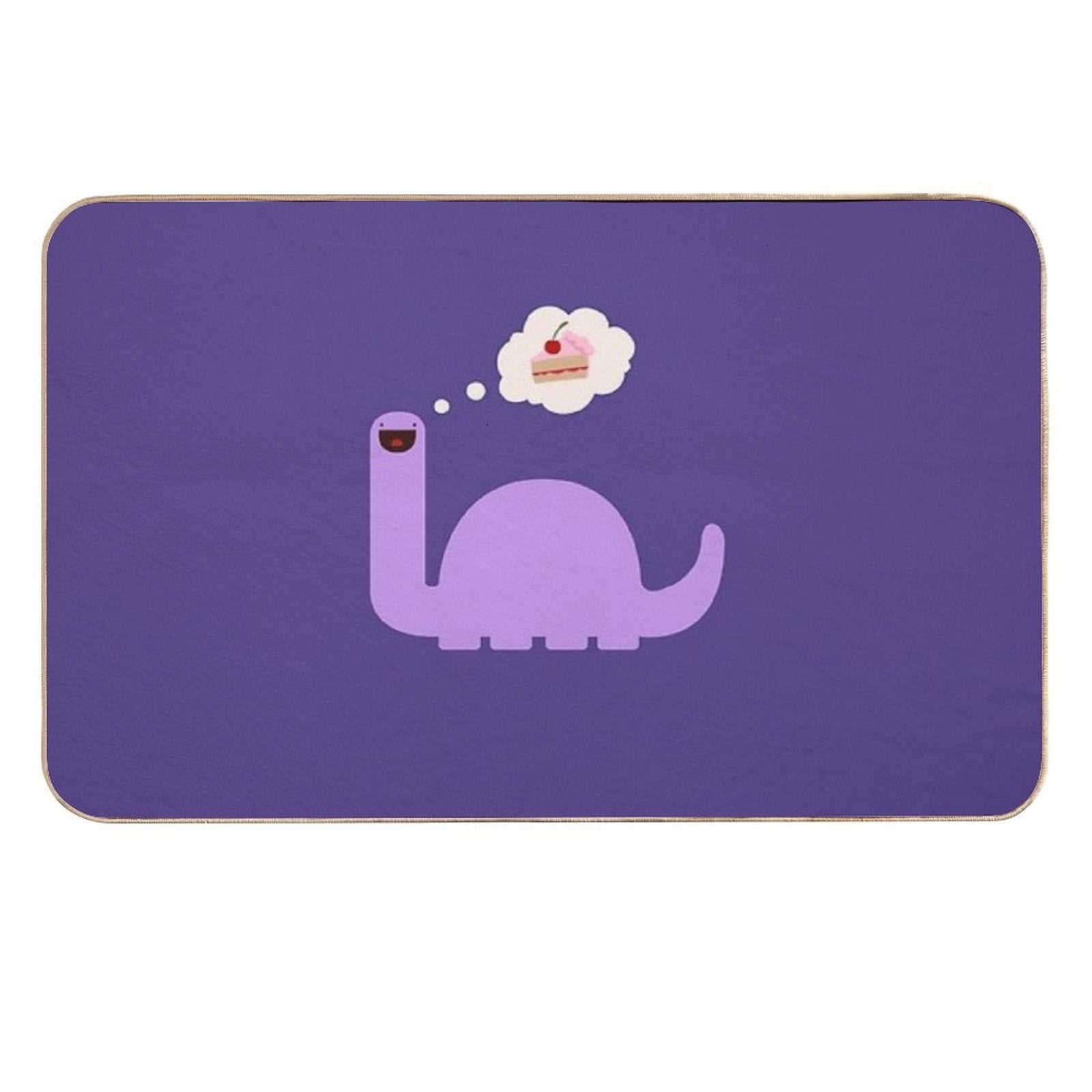 Cake-o-saurus Purple  Pet-Safe Bath Mat