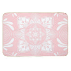 Pastel Pink Mandala  Rapid-Drying Bath Mat