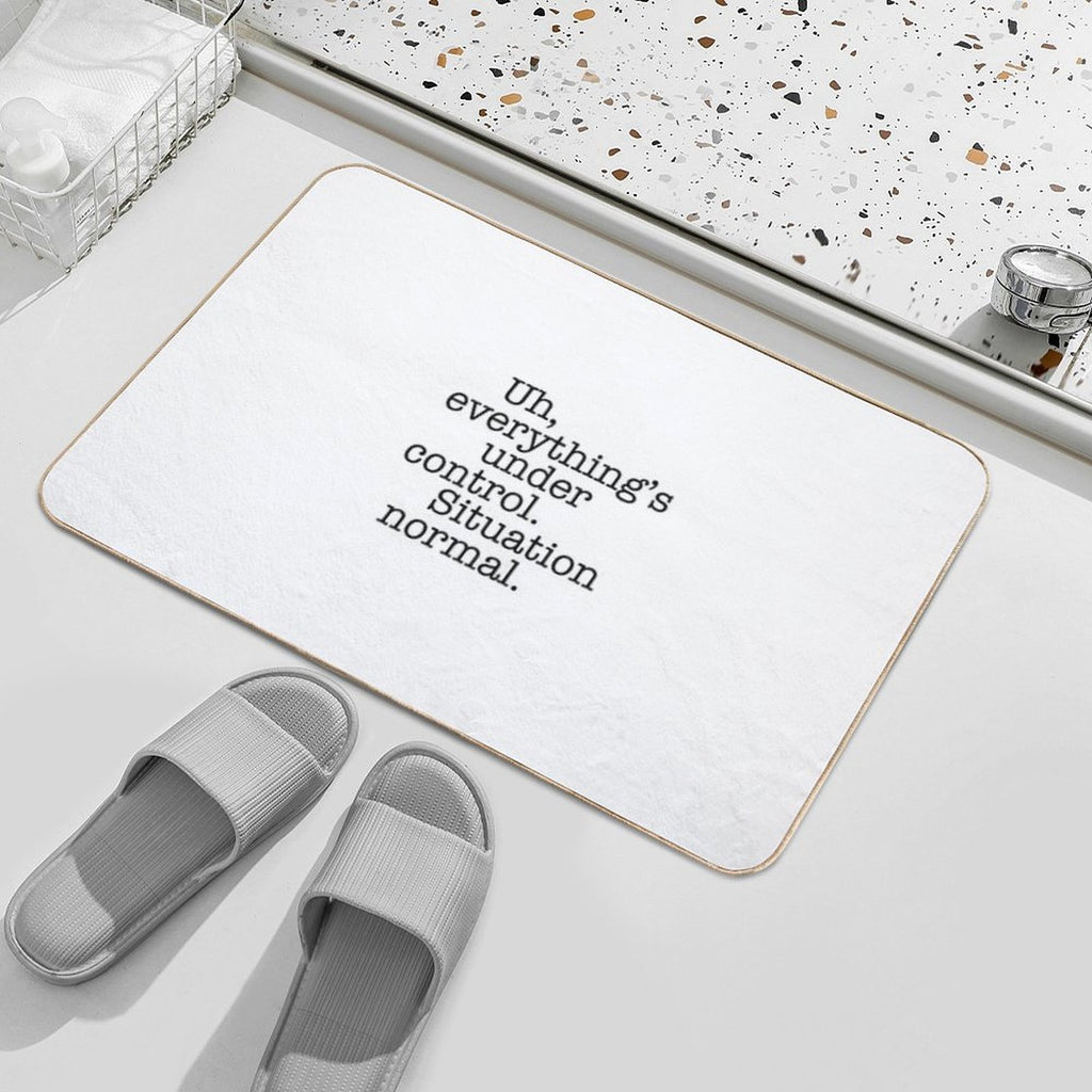 Star Wars Quotes - Situation Normal  Non-Slip Bath Mat
