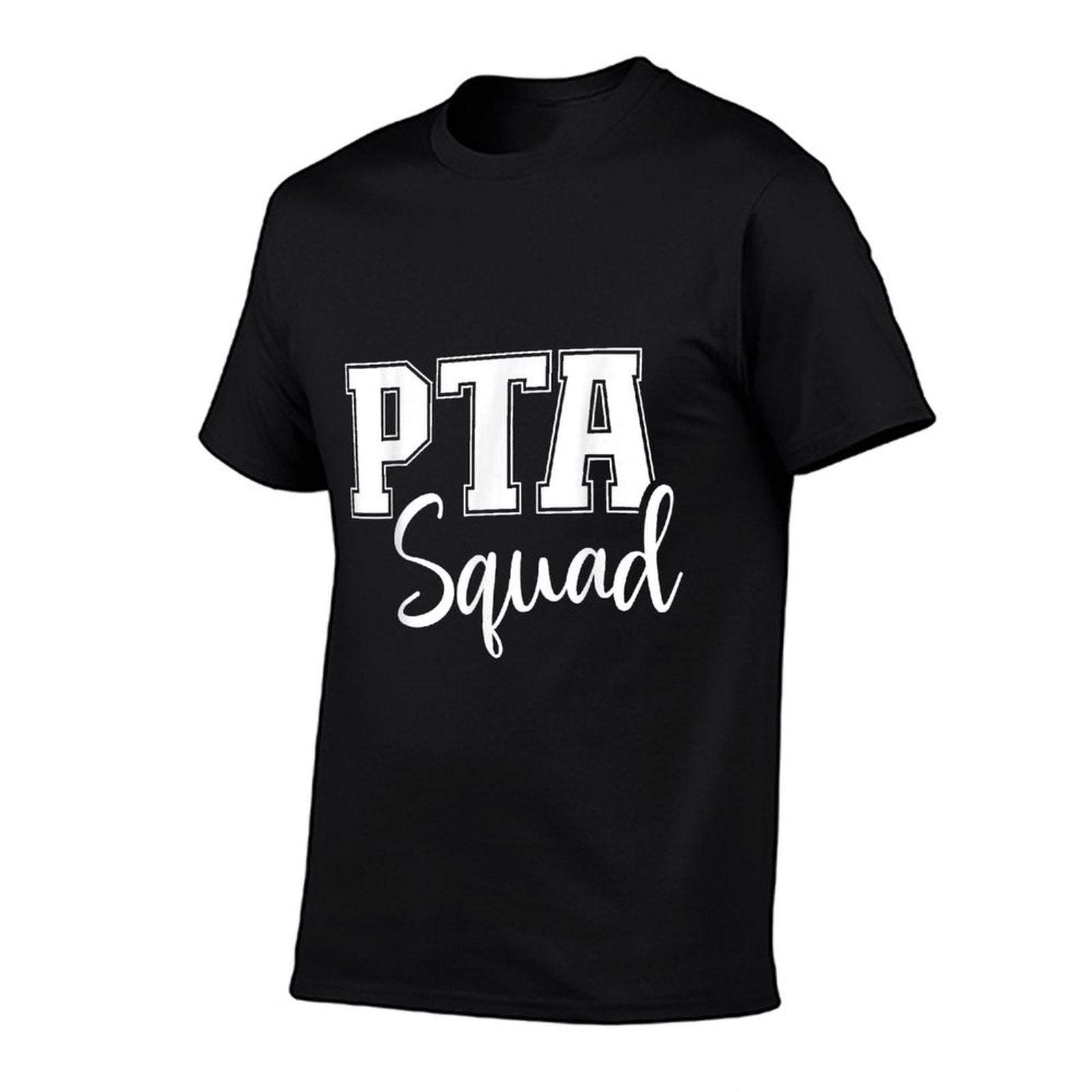 PTA Squad - Parent Teacher Organization Association  Ribbed Collar T-Shirt