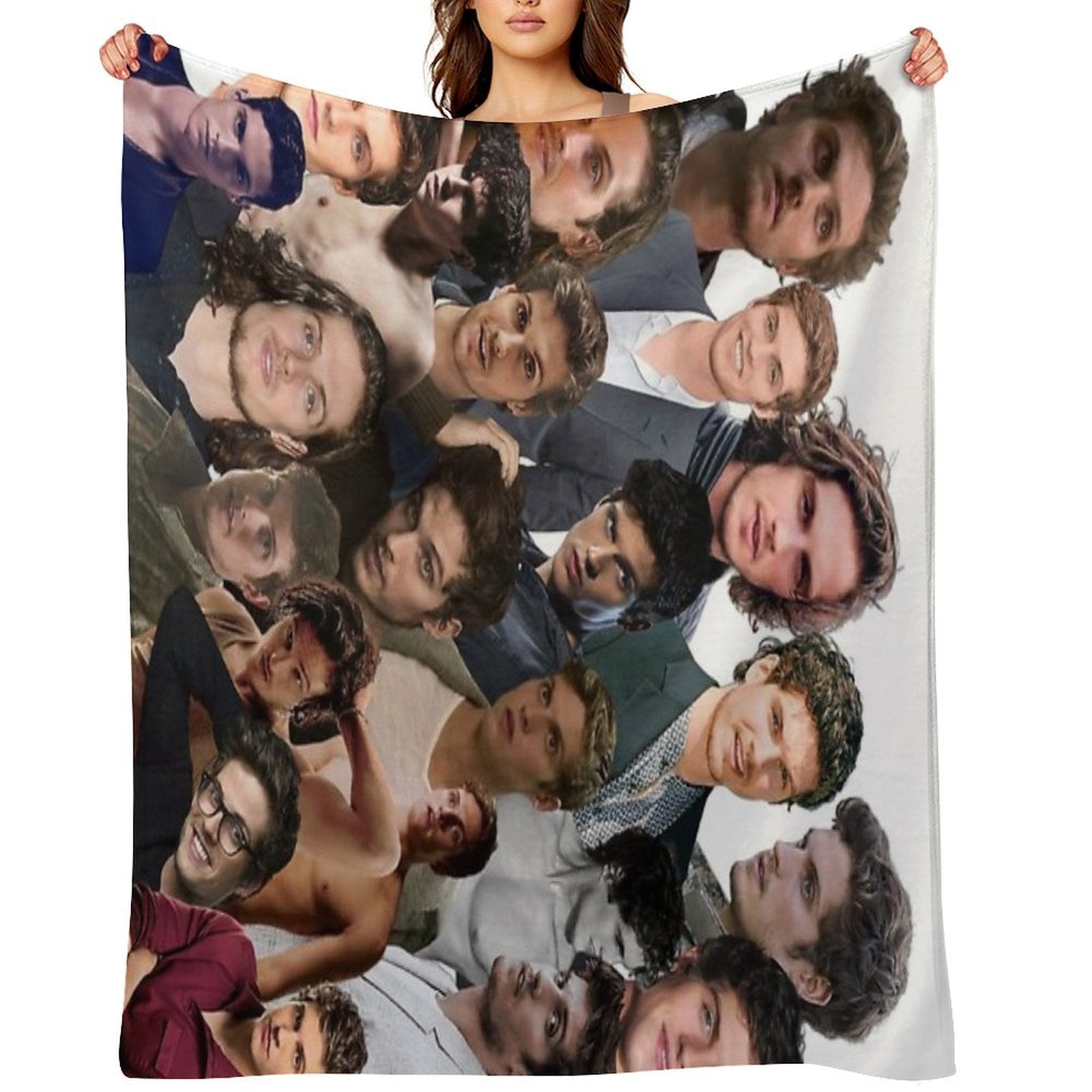 Daniel Sharman Photo Collage Gift-ready Throw Blanket