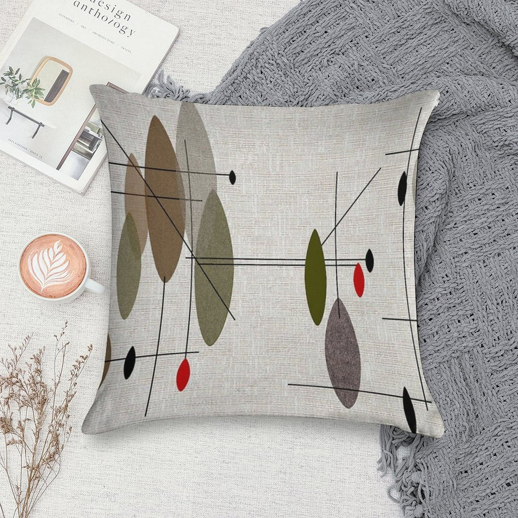 Hanging Orbs Soft Easy Maintenance Throw Pillow