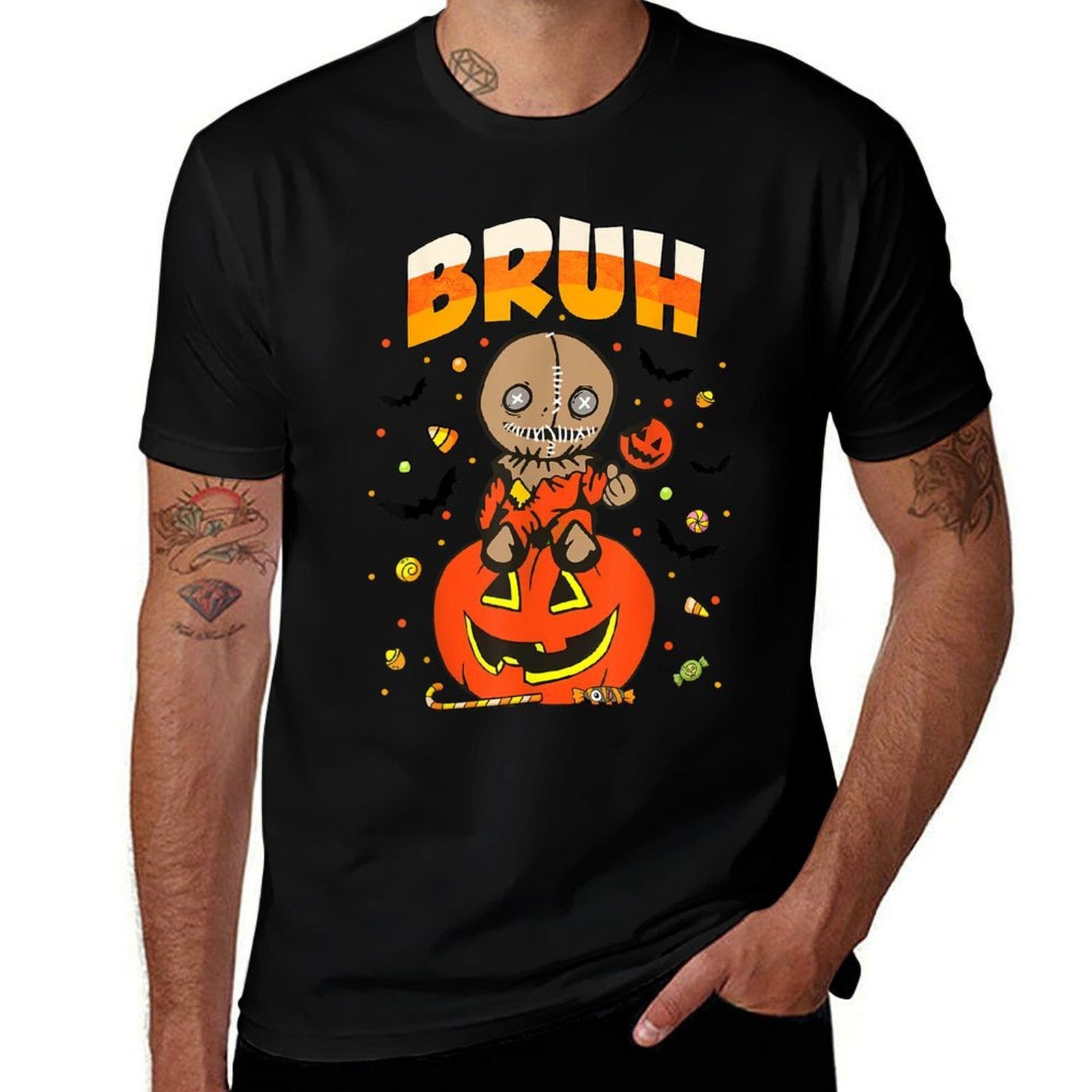 Trick Or Treat Cute Sam Funny Bruh Halloween Costume 2024  Quick-drying T-Shirt