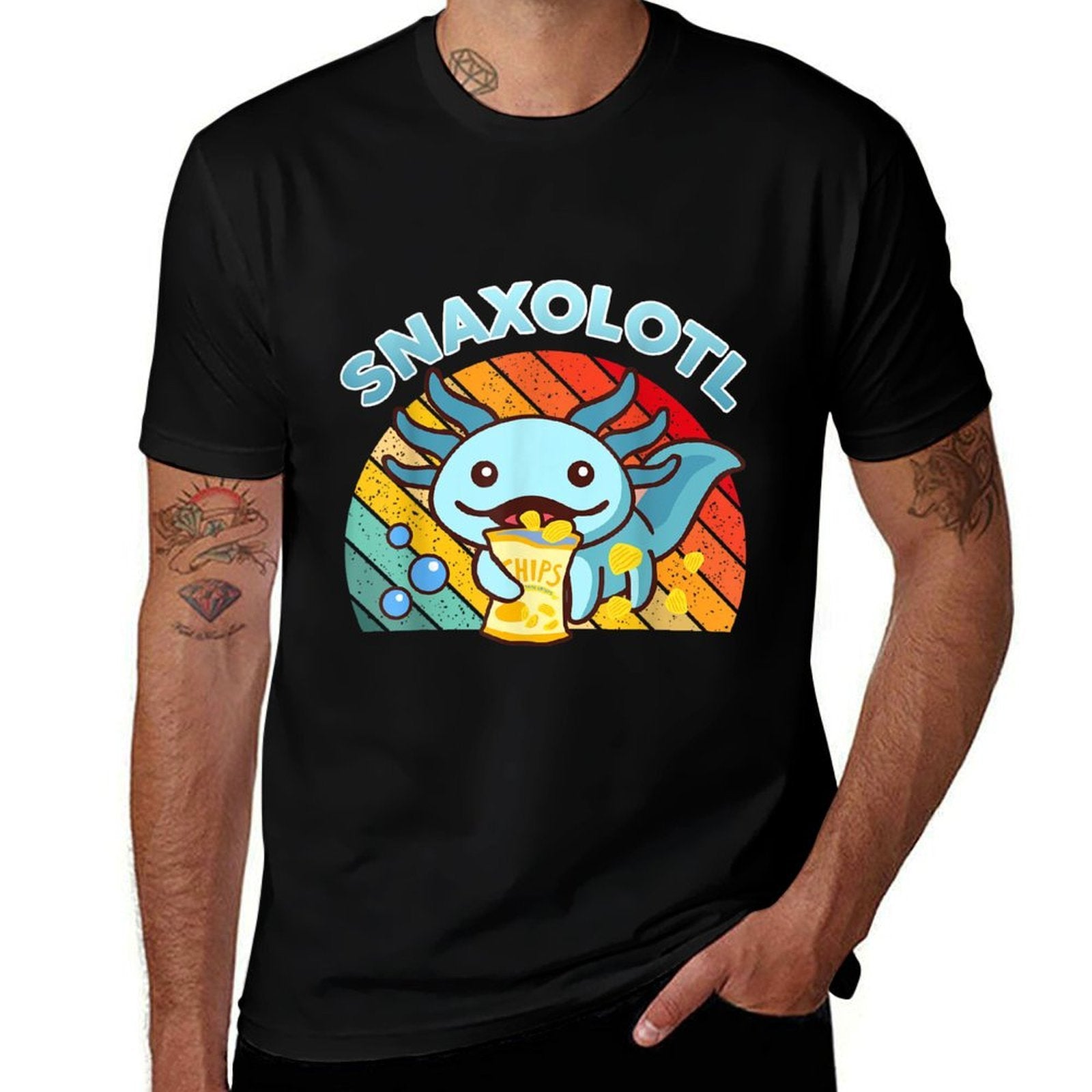 Snaxolotl Cute Axolotl-Shirt I Axolotl Questions Funny Kids  Odor-resistant T-Shirt