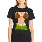 Hawaiian Coconut Shell Bra Funny Halloween Party  Affordable Price T-Shirt