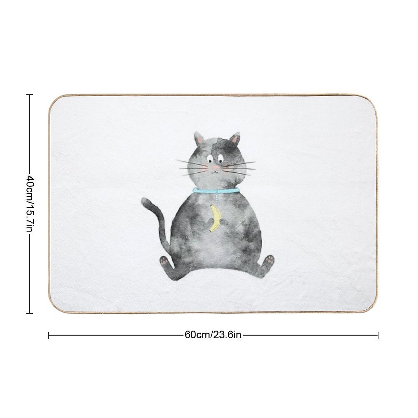 Banana Love Durable Bath Mat