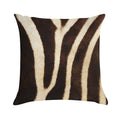 Zebra Fur Print Soft Luxury Feel Throw Pillow