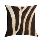 Zebra Fur Print Soft Luxury Feel Throw Pillow