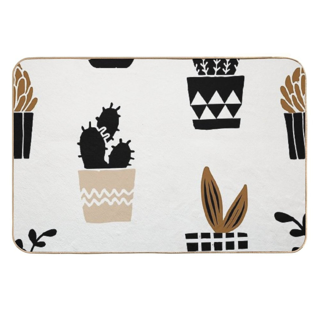 Assorted Cactus Pattern  Non-Slip Bath Mat