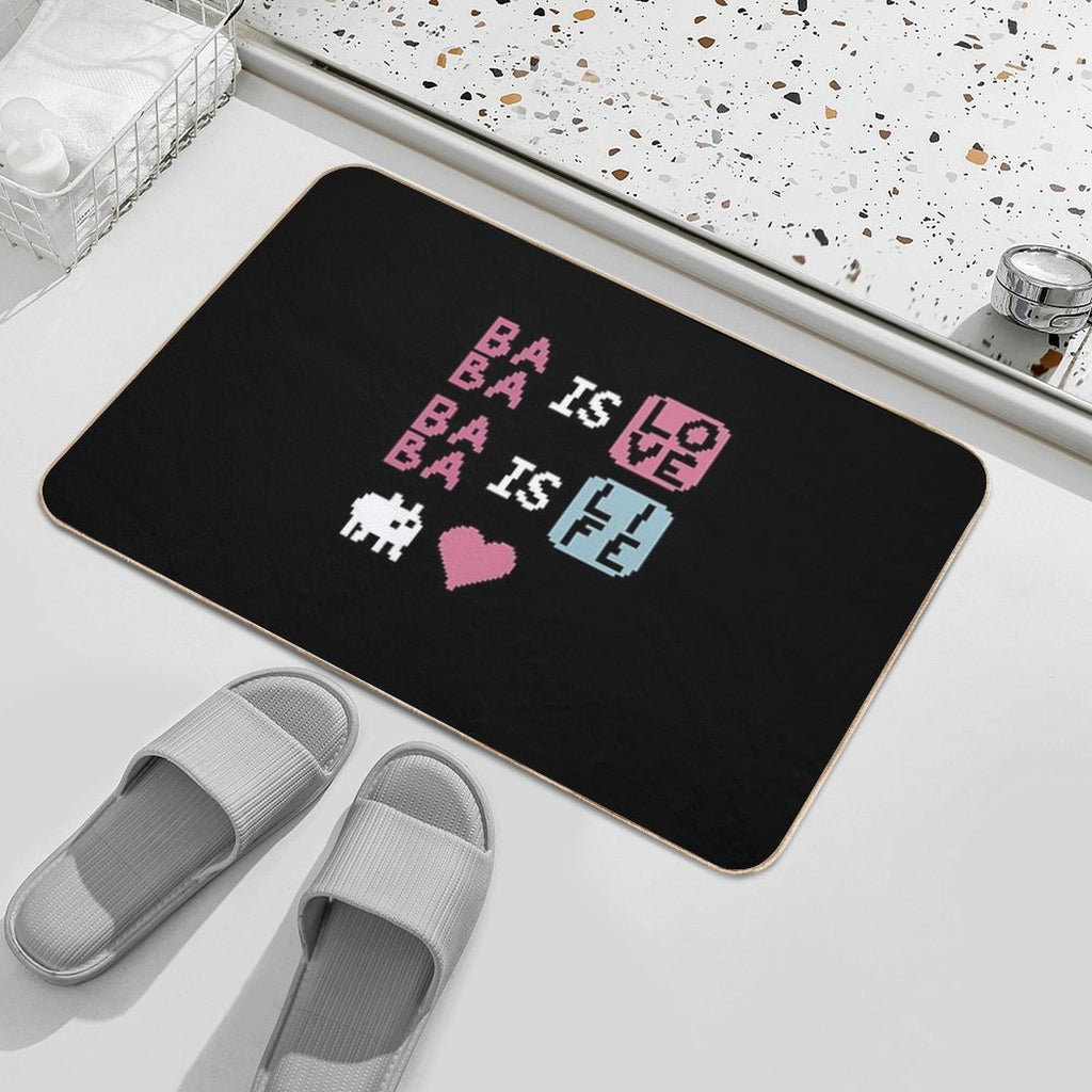 Baba Is Love, Baba Is Life  Non-Slip Bath Mat