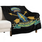 Army - US Army Special Forces Command - SSI W Br - Ribbon X 300 Compact Throw Blanket
