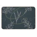 Leaves A Swirl Pattern Dusky Blue  Versatile Bath Mat