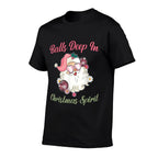 Balls Deep in Christmas Spirit Funny Xmas Design  Graphic-printed T-Shirt