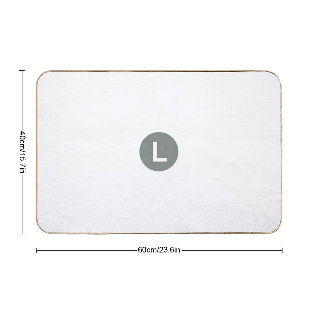 NYC L Train Subway Logo  Toxin-Free Bath Mat
