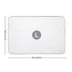 NYC L Train Subway Logo  Toxin-Free Bath Mat