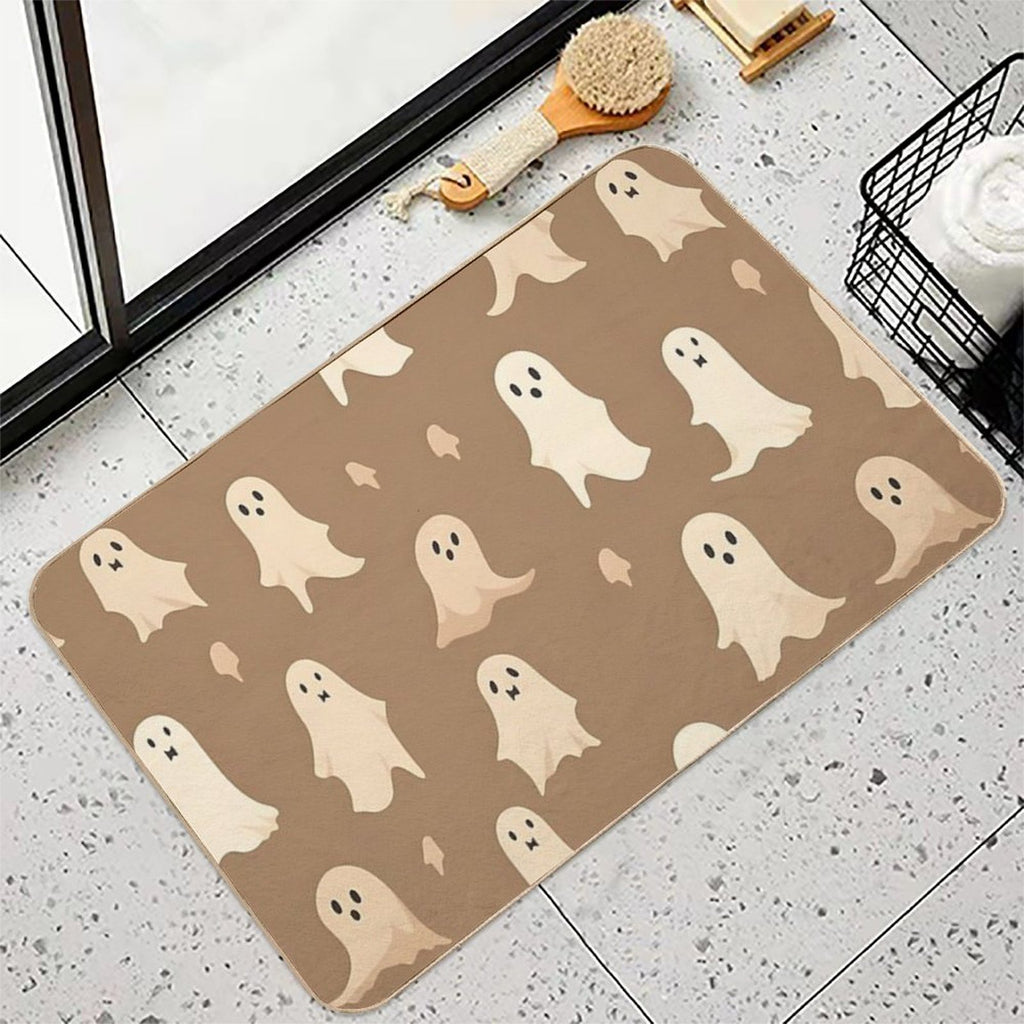 Halloween Ghost Seamless Background  Rapid-Drying Bath Mat