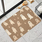 Halloween Ghost Seamless Background  Rapid-Drying Bath Mat