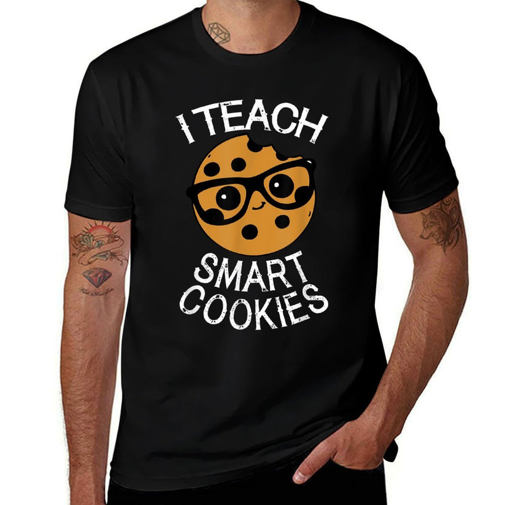 Funny Teacher I Teach Smart Cookies Nerd  Relaxed-fit T-Shirt