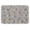 Modern Basic Pattern Dots- Earth Tones  Odorless Bath Mat