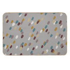 Modern Basic Pattern Dots- Earth Tones  Odorless Bath Mat