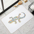 Barcelona City Lizard  Slip-Resistant Bath Mat