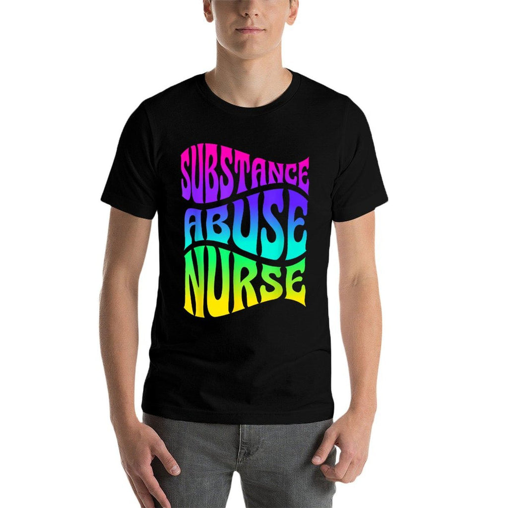 Substance Abuse Nurse Addiction Recovery Nursing  Oversized Silhouette T-Shirt