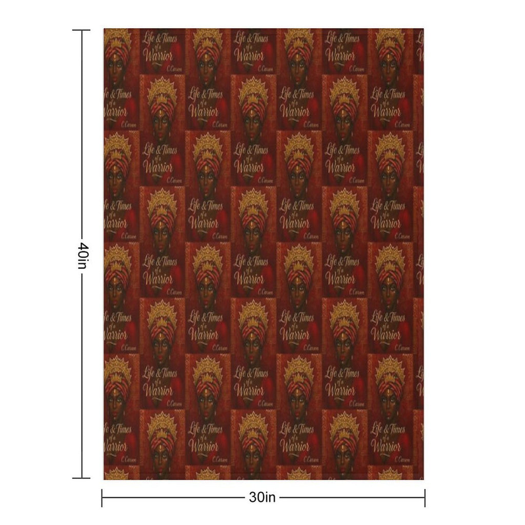 Life And Times of A Warrior 2 Plush Throw Blanket