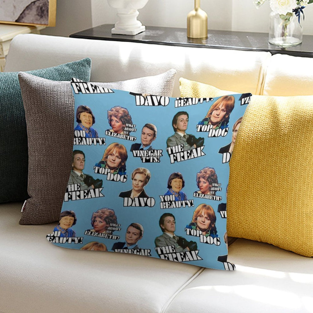 PRISONER CELL BLOCK H - Vintage Style Character Art - Cast Stars Soft Warmth Comfort Throw Pillow