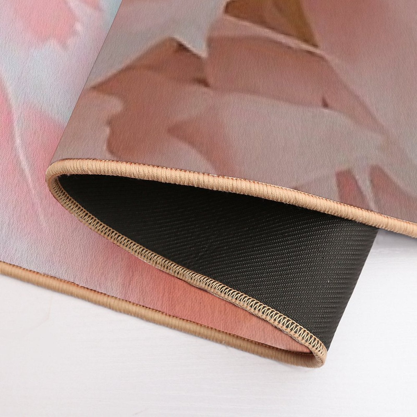 Blush Pink Delicate Peony  Non-Slip Bath Mat